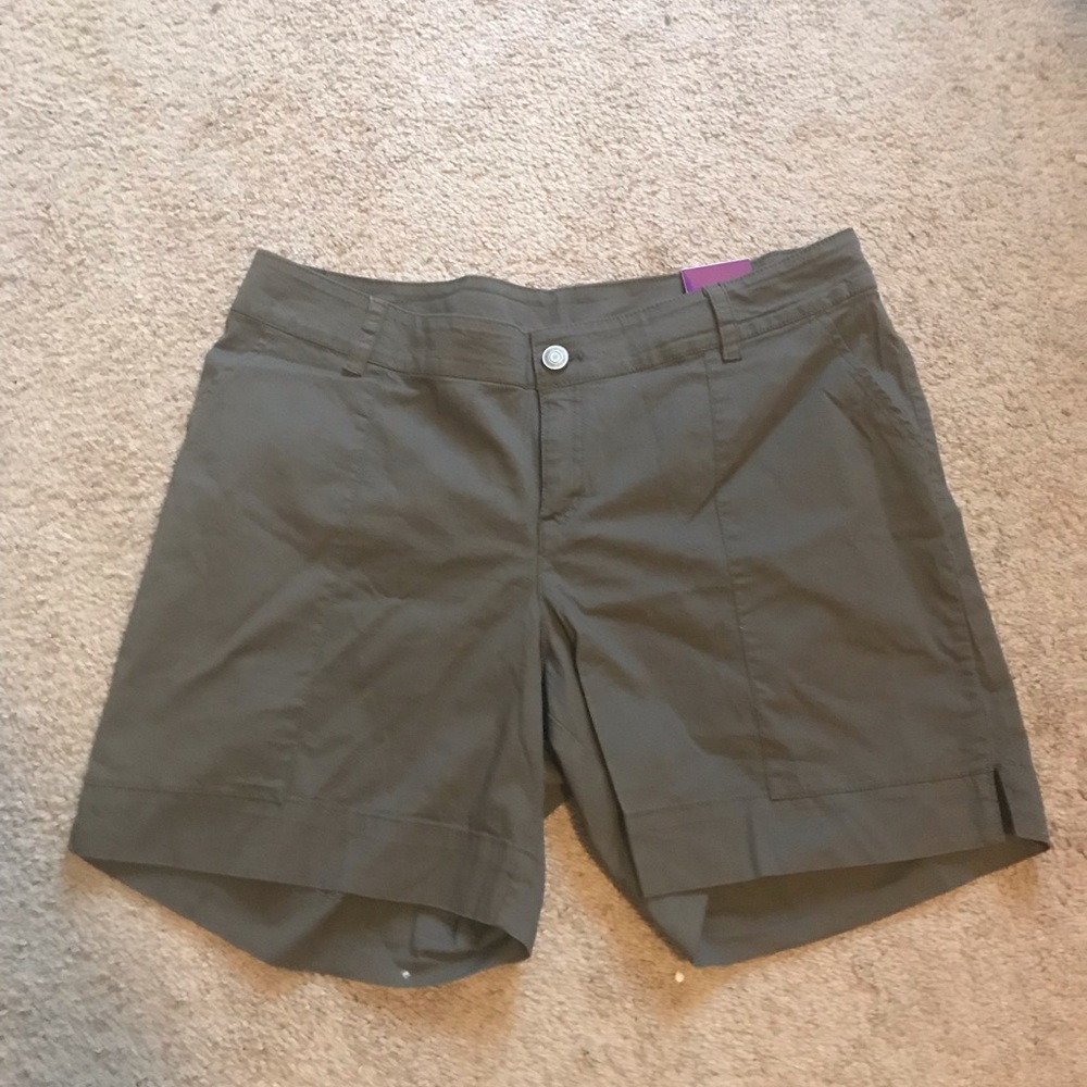 Lane Bryant, olive green shorts. Tags on!